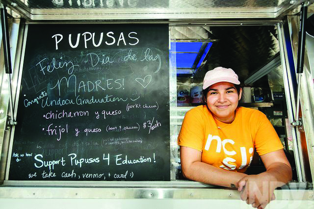 Cecelia Polanca, the founder of So Good Pupusas, a food truck and catering company that serves traditional El Salvadoran food. Part of the proceeds go to scholarships for undocumented and DACAmented students to attend any higher education institution or program. Courtesy Rodrigo Dorfman