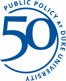 50th anniversary of Duke public policy logo