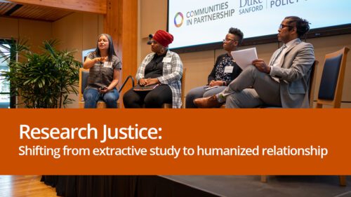 Panel - research justice