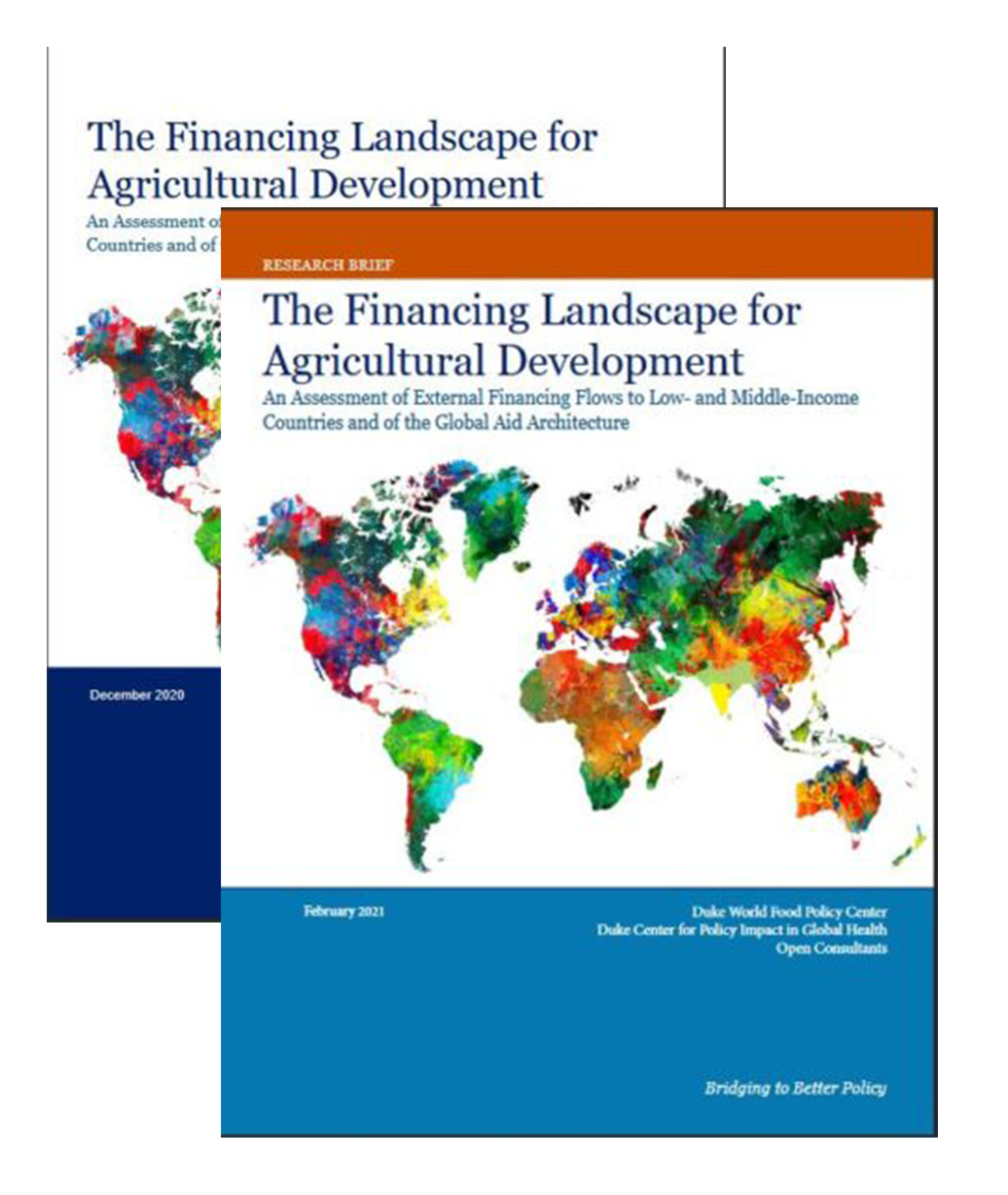 Strategy brief and report - Financing landscape of Ag ODA