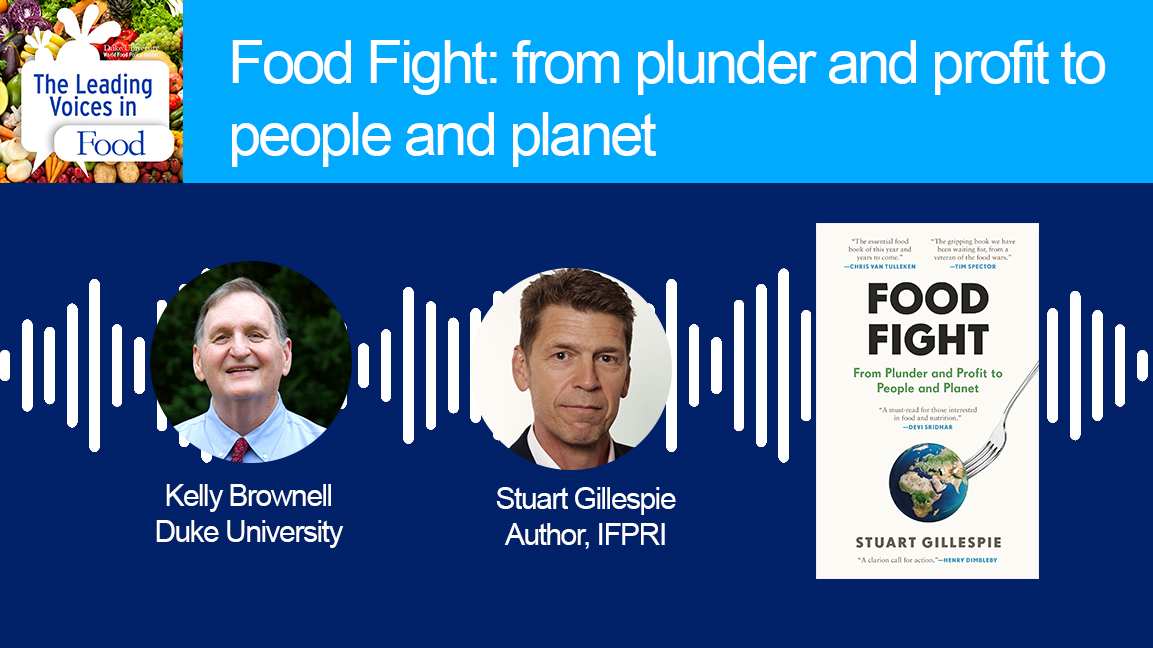 Podcast with Stuart Gillespie on his book Food Fight